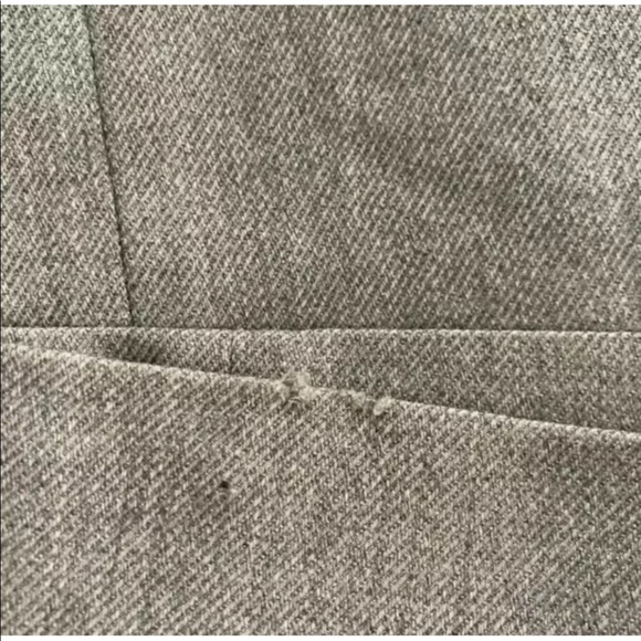 Burberry | High Rise Womens Size 52 Gray Wool Trousers Straight Leg - Picture 9 of 10